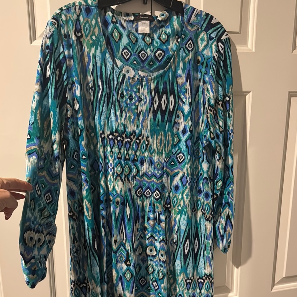Cocomo Graphic Blue Tunic Relaxed Fit